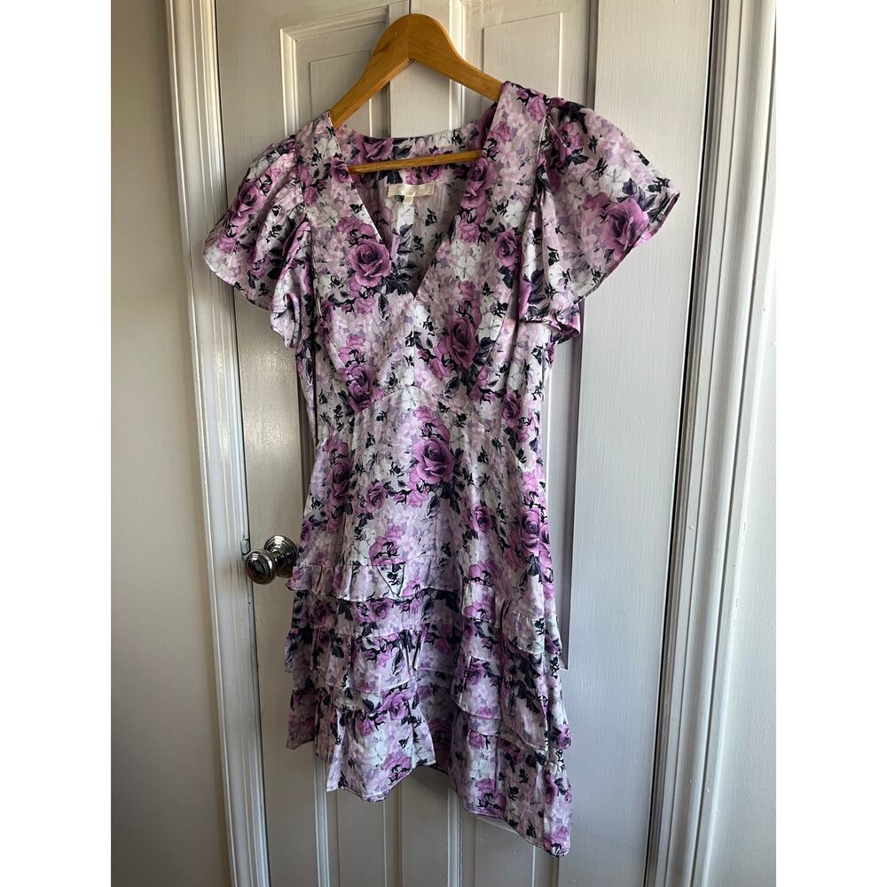 LoveShackFancy Higgins Dress 🌸 Sandy Pink Shores Silk Blend Mini Size 8 - Picture 4 of 8